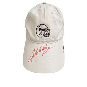 John Daly autographed Nike Golf FedEx St. Jude Classic Hat Gray Adjustable